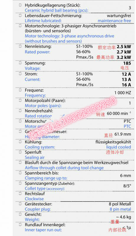 東莞臻上推薦德國jager電主軸1688 高速電主軸